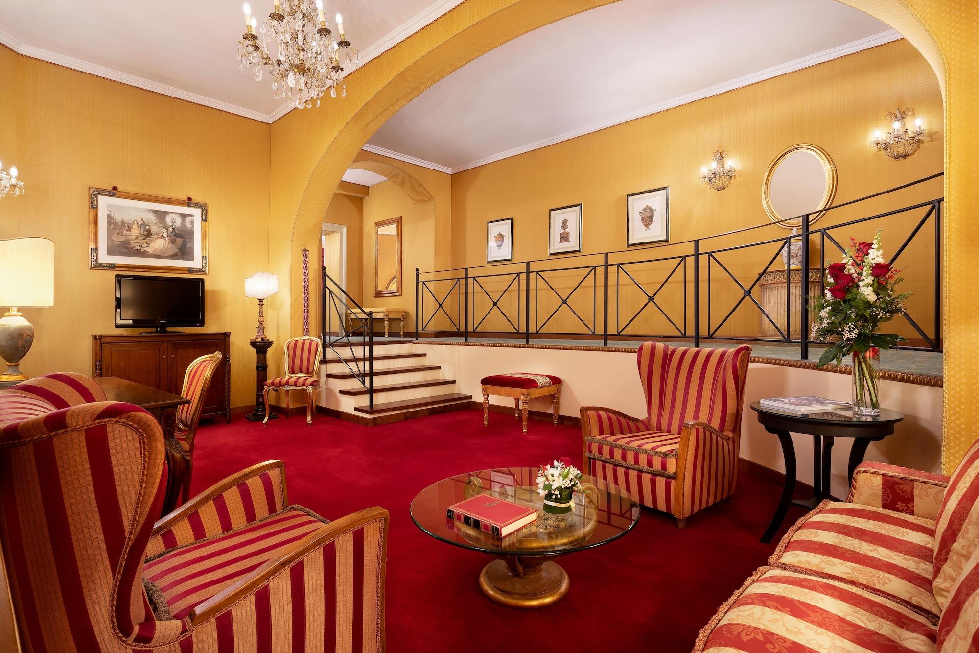 시나 브루파니 호텔 페루자 외부 사진 The lounge at the Grand Hotel